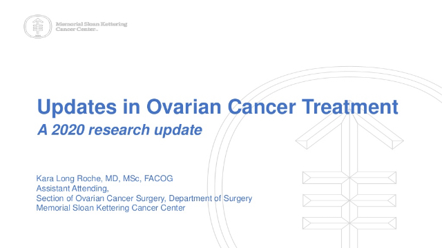 Research Update on Ovarian Cancer