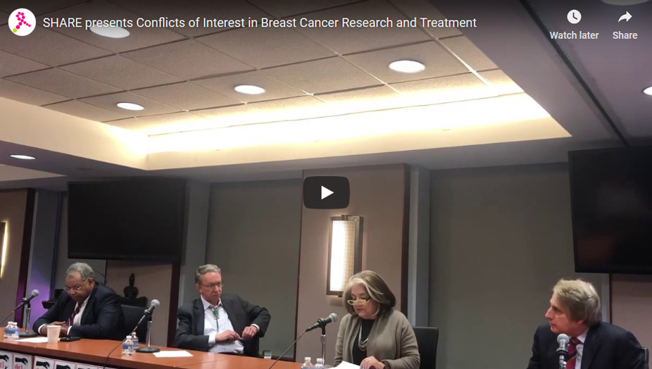 share_presents_conflicts_of_interest_in_breast_cancer_research_and_treatment