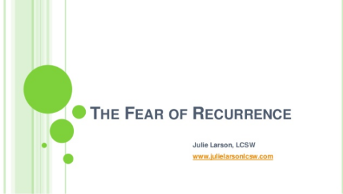 Fear of Recurrence