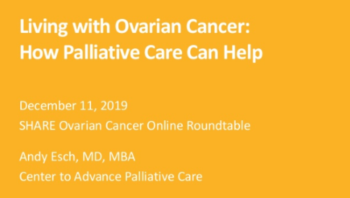 Living with Ovarian Cancer: How Palliative Care Can Help