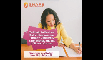 Methods to Reduce Risk of Recurrence, Fertility Concerns, & Emotional Impact of Breast Cancer